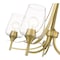 Z-Lite Joliet 5 Light Chandelier, Olde Brass & Clear 473-5OBR - alternate 7